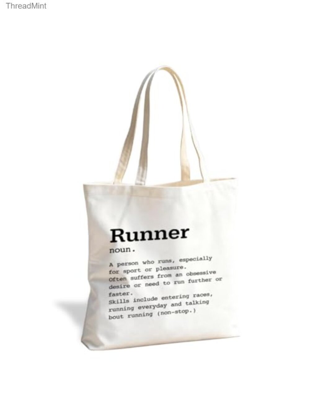 Canvas Tote Bag Funny Graphic Reusable Shopping Gym Travel